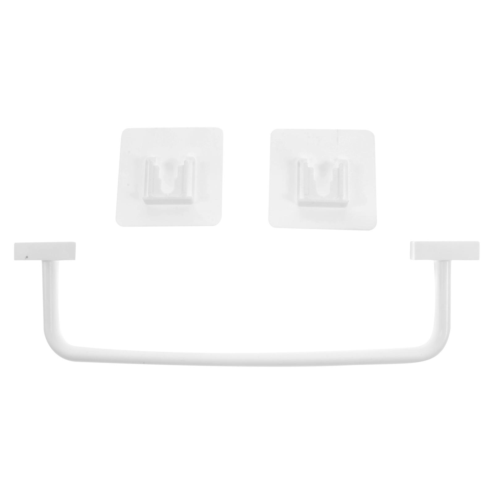 Self-Adhesive Towel Holder Bathroom Accessory Storage Modern Style 27X7CM PP Material 1Pack
