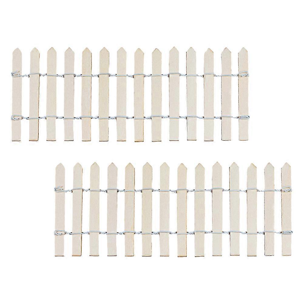 Mini Wood Garden Fence Small Fence for Decorative Use 8Pcs