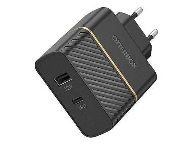 Otterbox EU Vegglader 30w - USB-C 18w + USB-A 12w USB-PD Svart