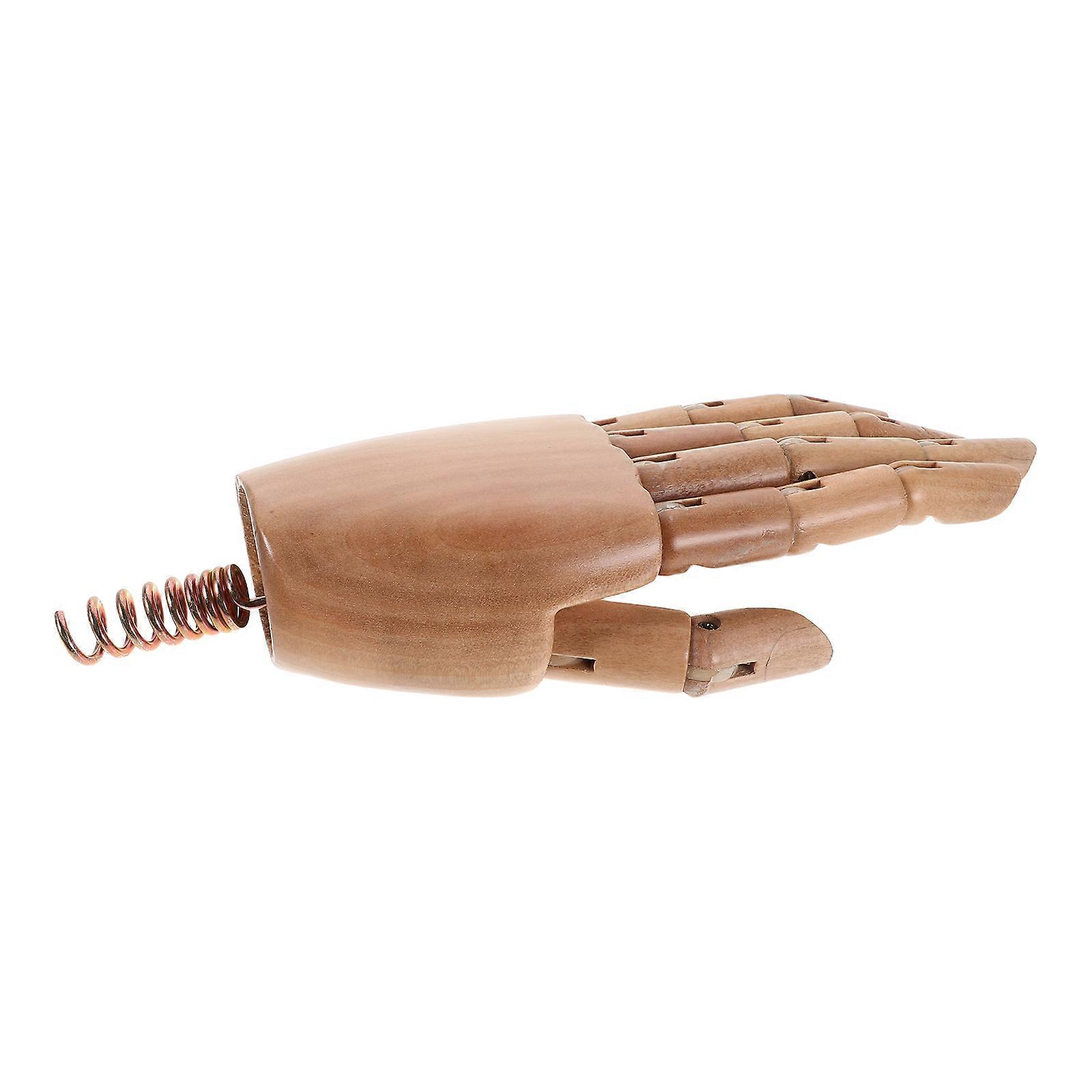 Realistic Hand Figure Wooden Model Ornaments For Art Studios Bionic Technology 18.00X7.50X1.50CM Modeling 1Pack