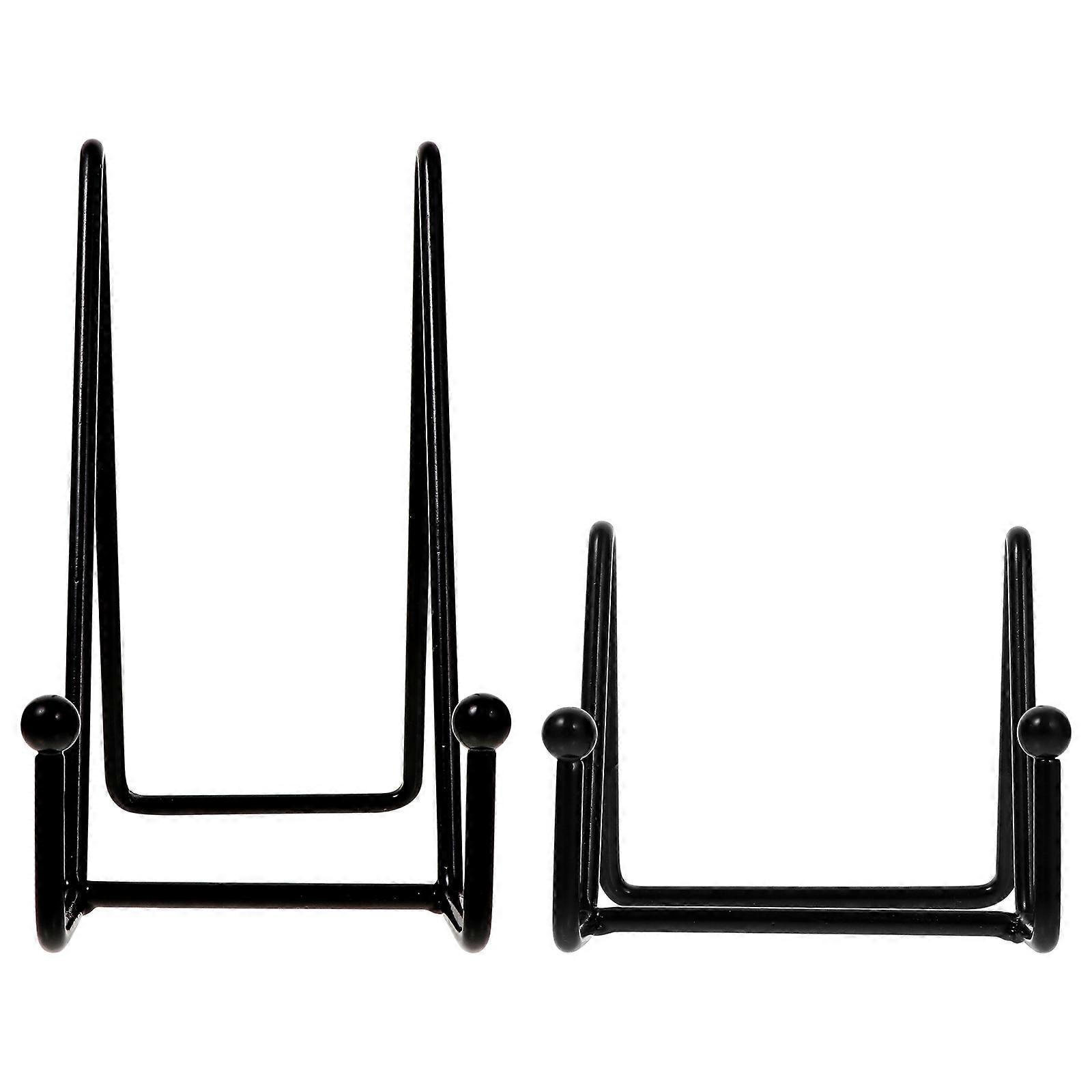 Wall Display Rack Artwork Display Stand for Storage Use 4Pcs Black Set