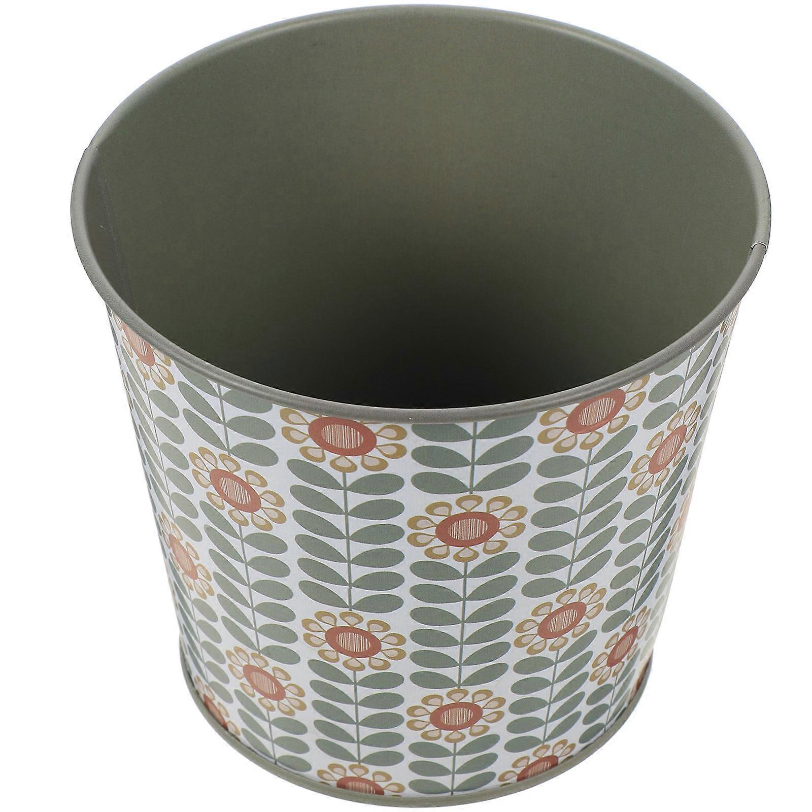 Iron Flower Bucket for Weddings Corrosion-Resistant 5.1X3.8X4.5in 1Set