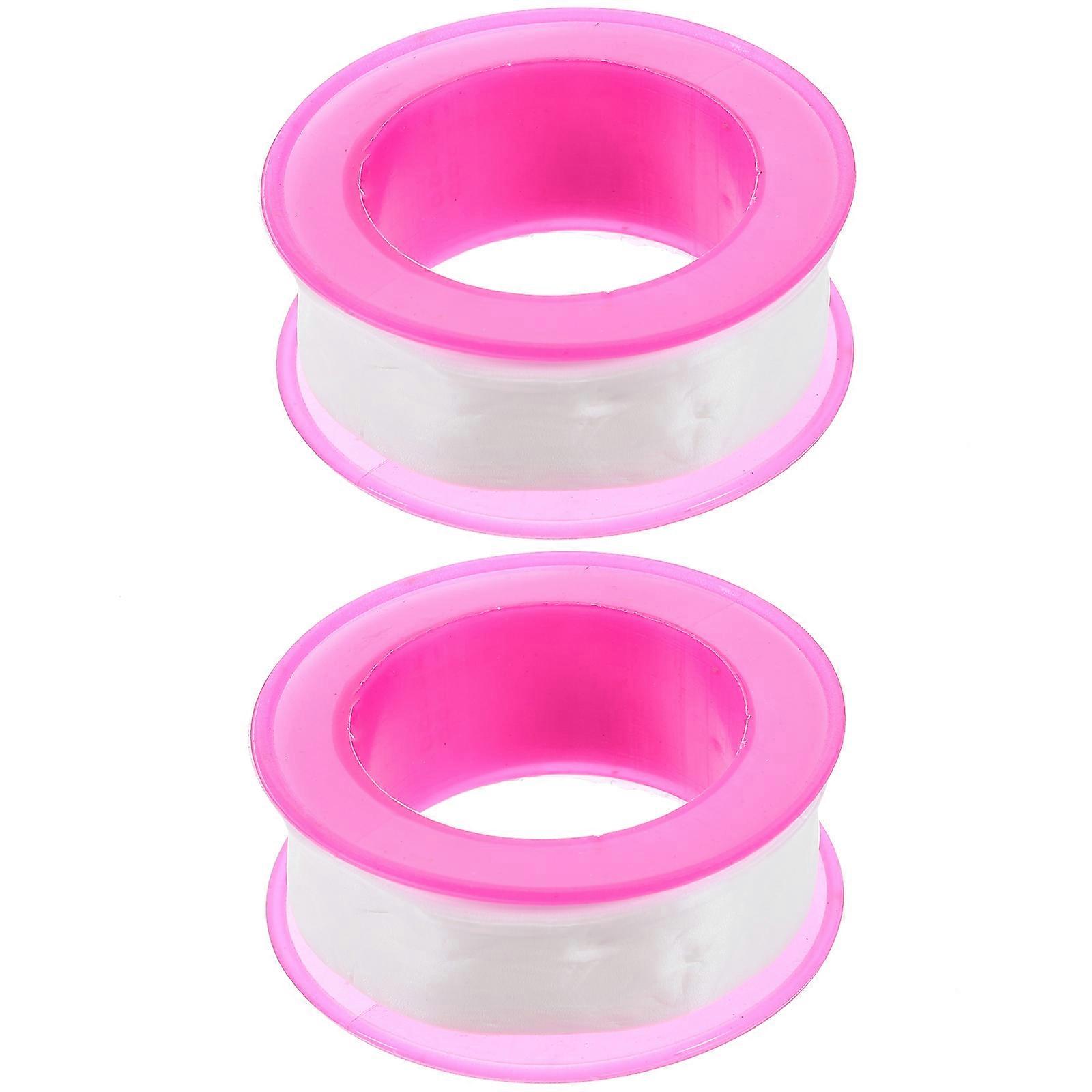Caulking Tape 2 Rolls Multipurpose Sealing Tape Suitable For Hose Sealing Designed For Plumbers In Convenient Pink Color