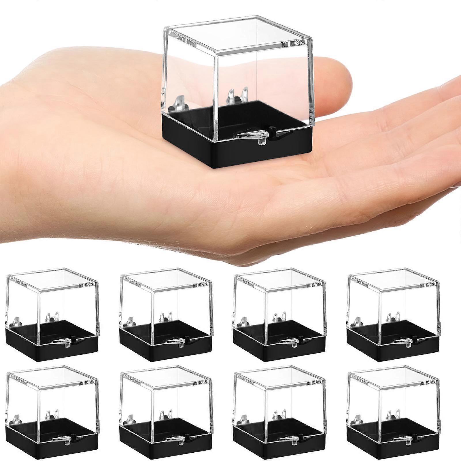 Clear Specimen Display Cases Sleek Appearance For Hobbyists 3.50X3.50X3.50CM Sealing 72Pcs
