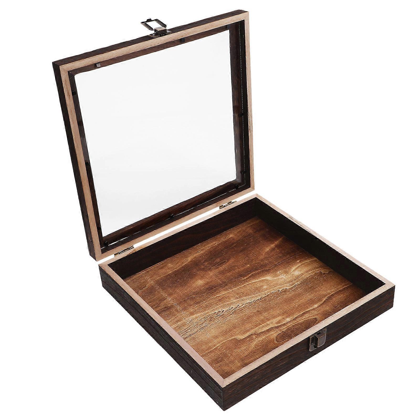Coffee Specimen Storage Case Wooden Display Box for Storage 4Pcs