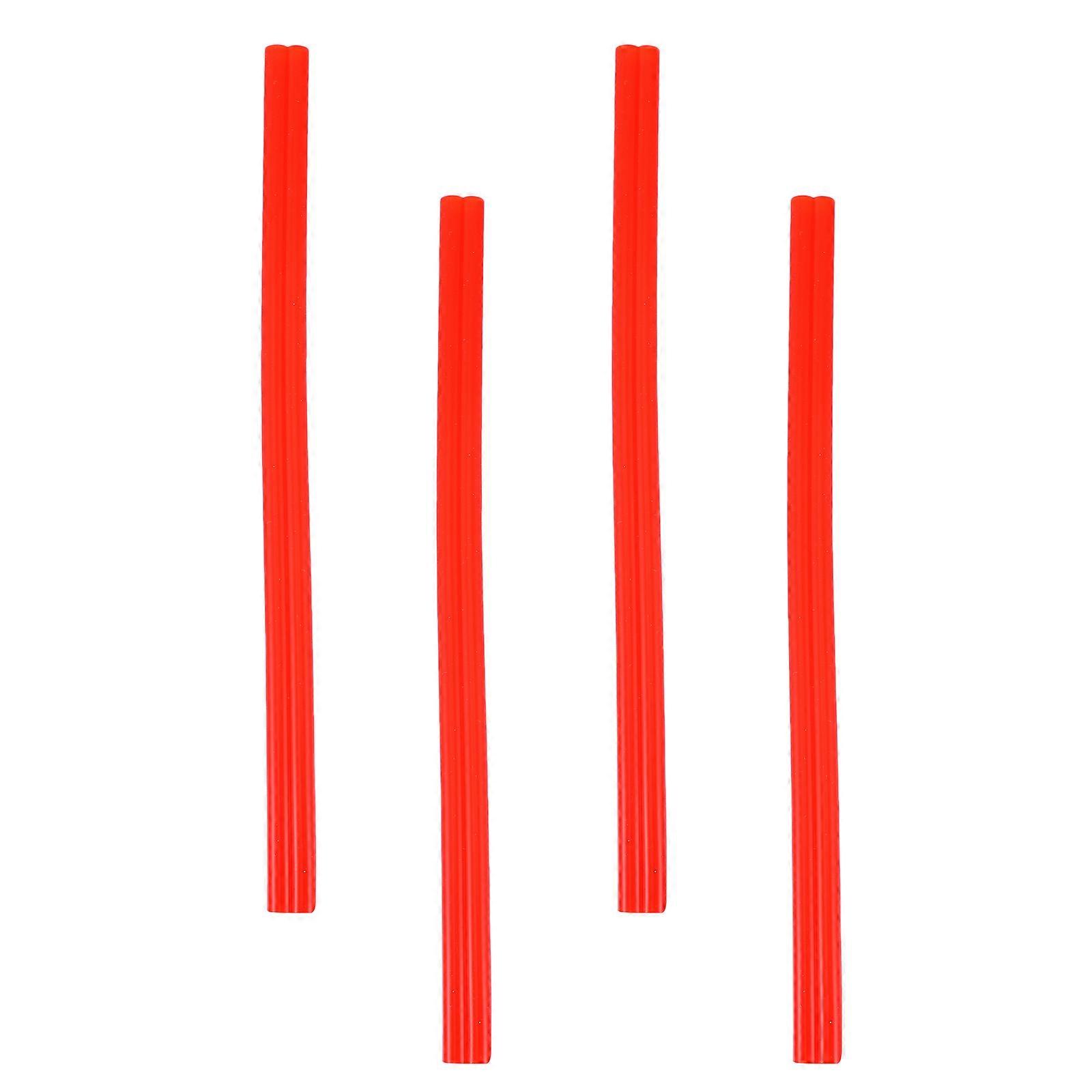 Silicone Straws Reusable for Party Use 28Pcs Heart Shape Design Red