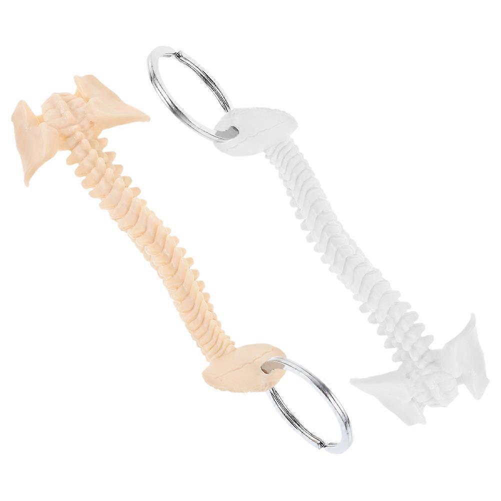 Spine Keychain for Biology Study Teaching Model with Key Ring 2Pcs