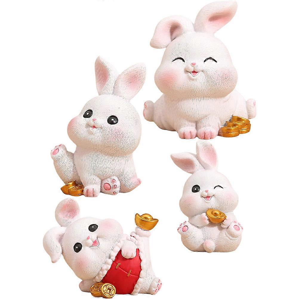 Lovely Rabbit Decors for Car Decoration 8Pcs Assorted