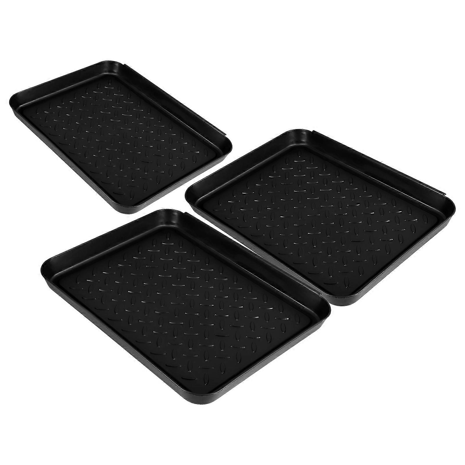 Shoe Holder Boot Tray for Entryway Made of Plastic with 9Pcs Set