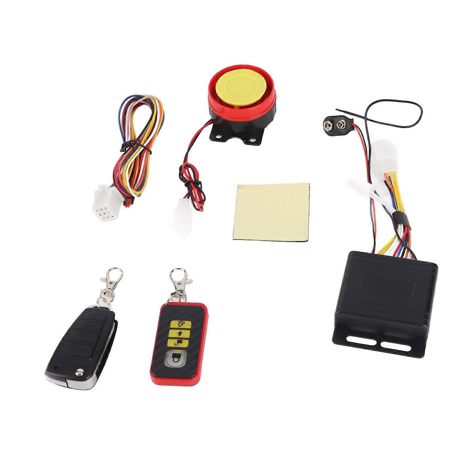 12V Motorcycle Anti Theft Security Alarm System Remote Control Universal
