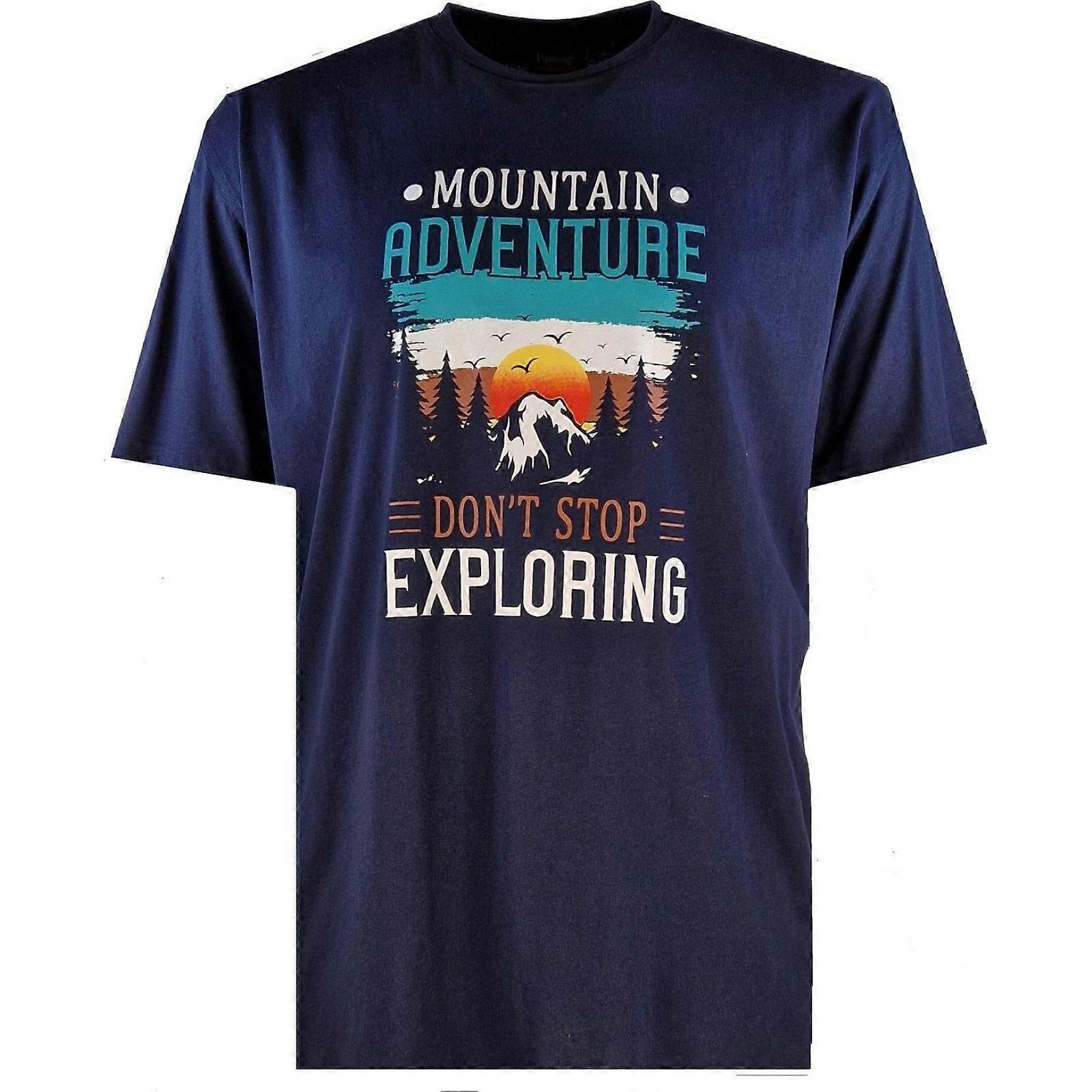 Espionage Mens Mountain Adventure Big & Tall Short Sleeve T-Shirt