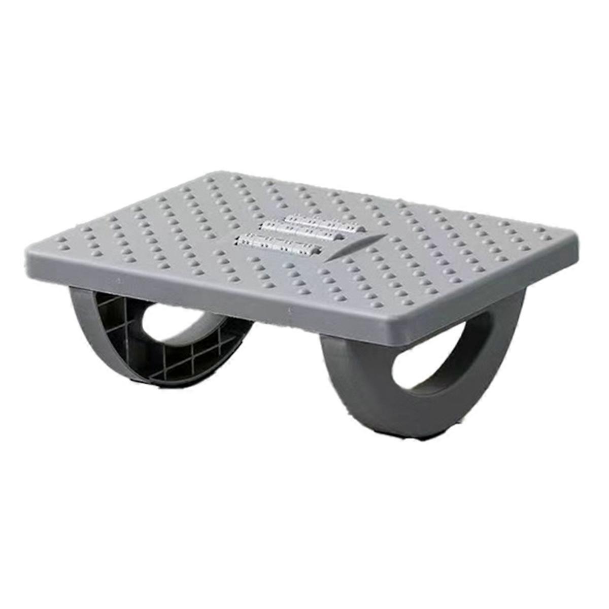 Ergonomic Foot Stool with Massage Rollers Foot Rest Dark Gray