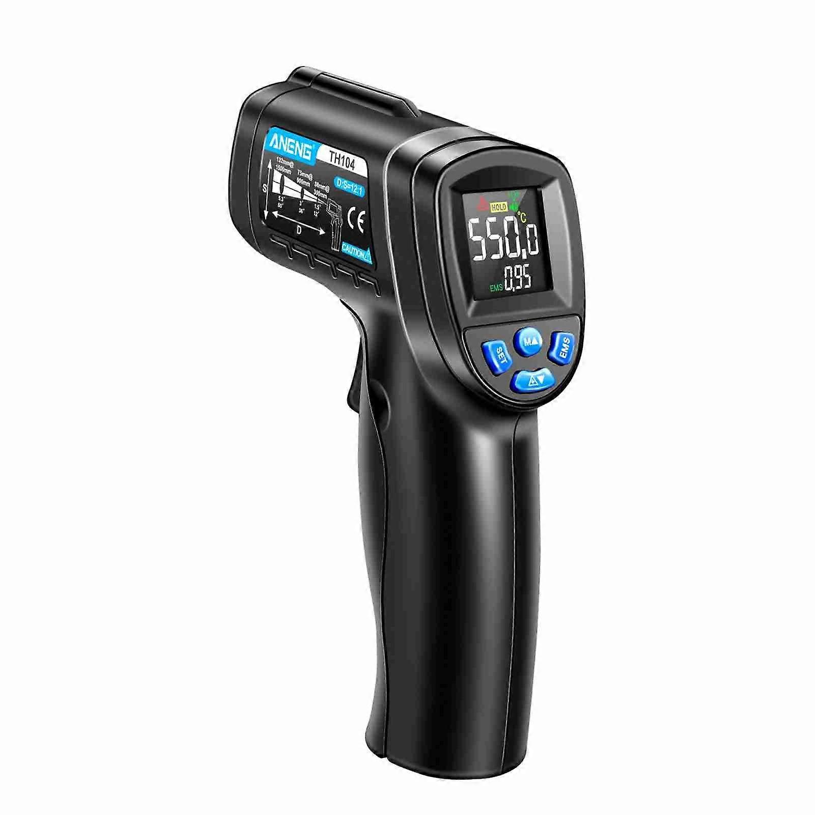 Infrared Thermometer -50-550 Color Screen High Low Temperature Alarm Industrial Thermometer for Metal Working