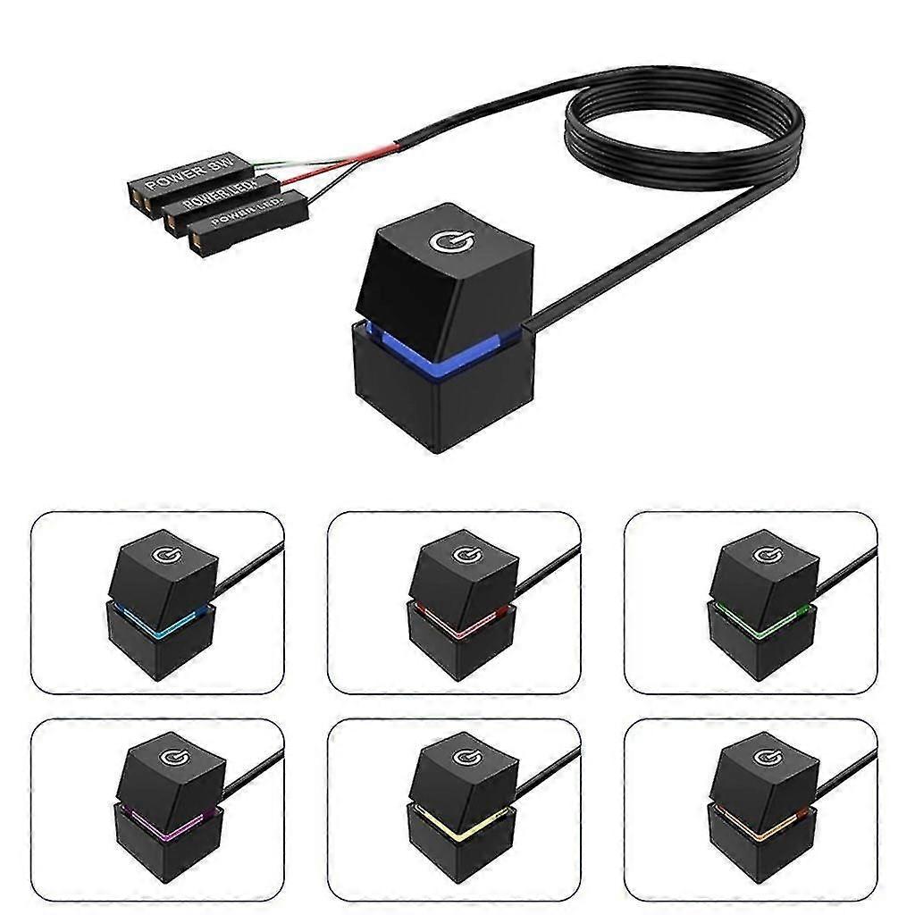 4M External PC Power Button Desktop Computer Motherboard On Off Power Switch xi