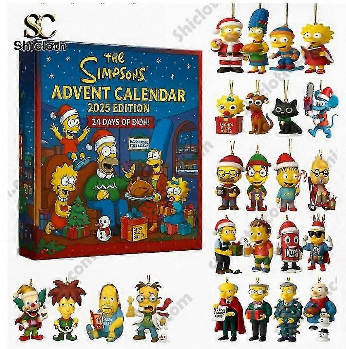 Die Simpsons Advent Holiday Blind Box Christbaumschmuck Acryl Anhänger