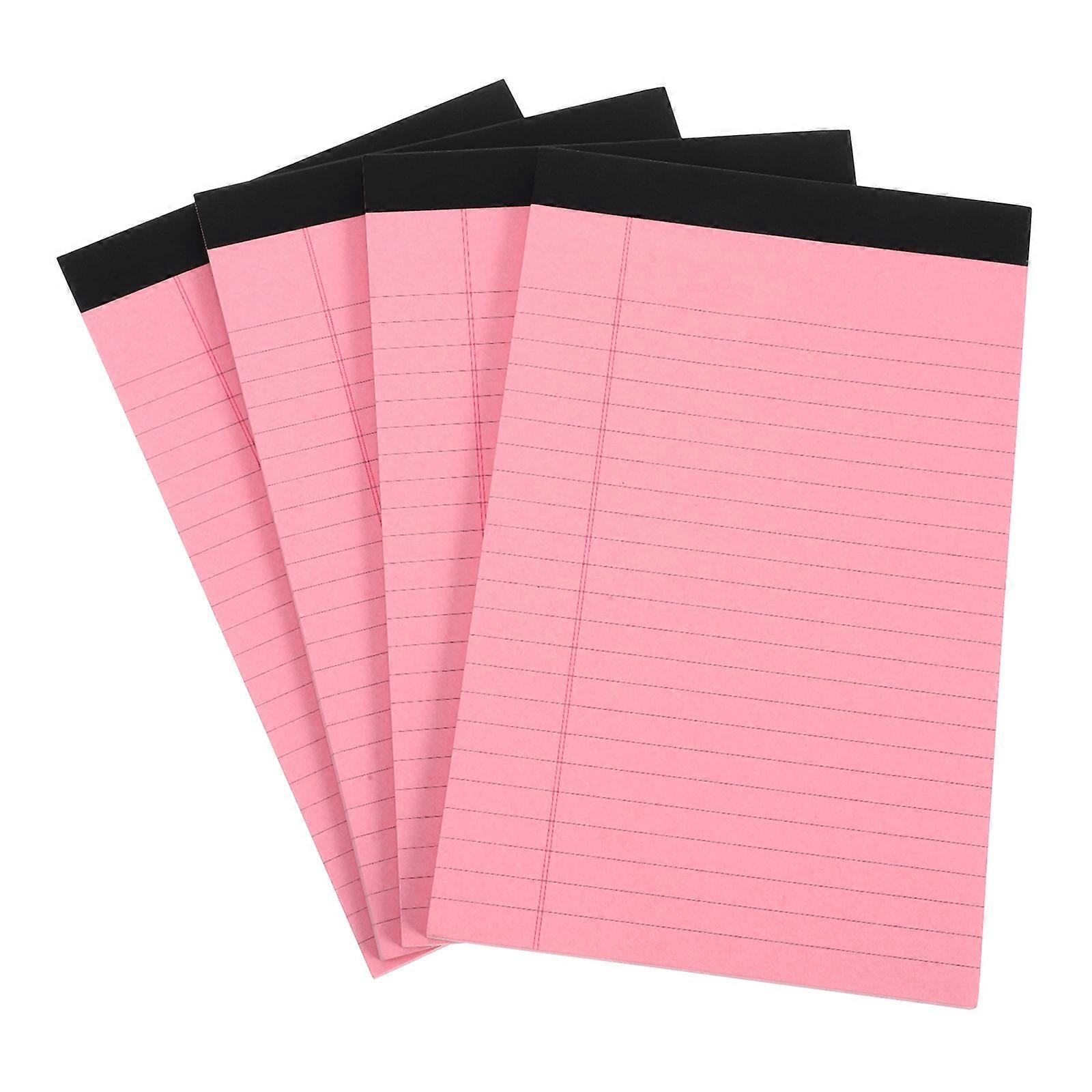 Note Books Ruled Lined Writing Note Pad for Daily Use 8Pcs Pink Paper