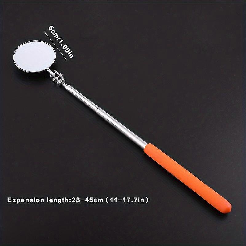 23" Durable Extendable Telescopic Inspection Mirror - Easy-to-Use Auto Detector Tool for Hard-to-Reach Areas