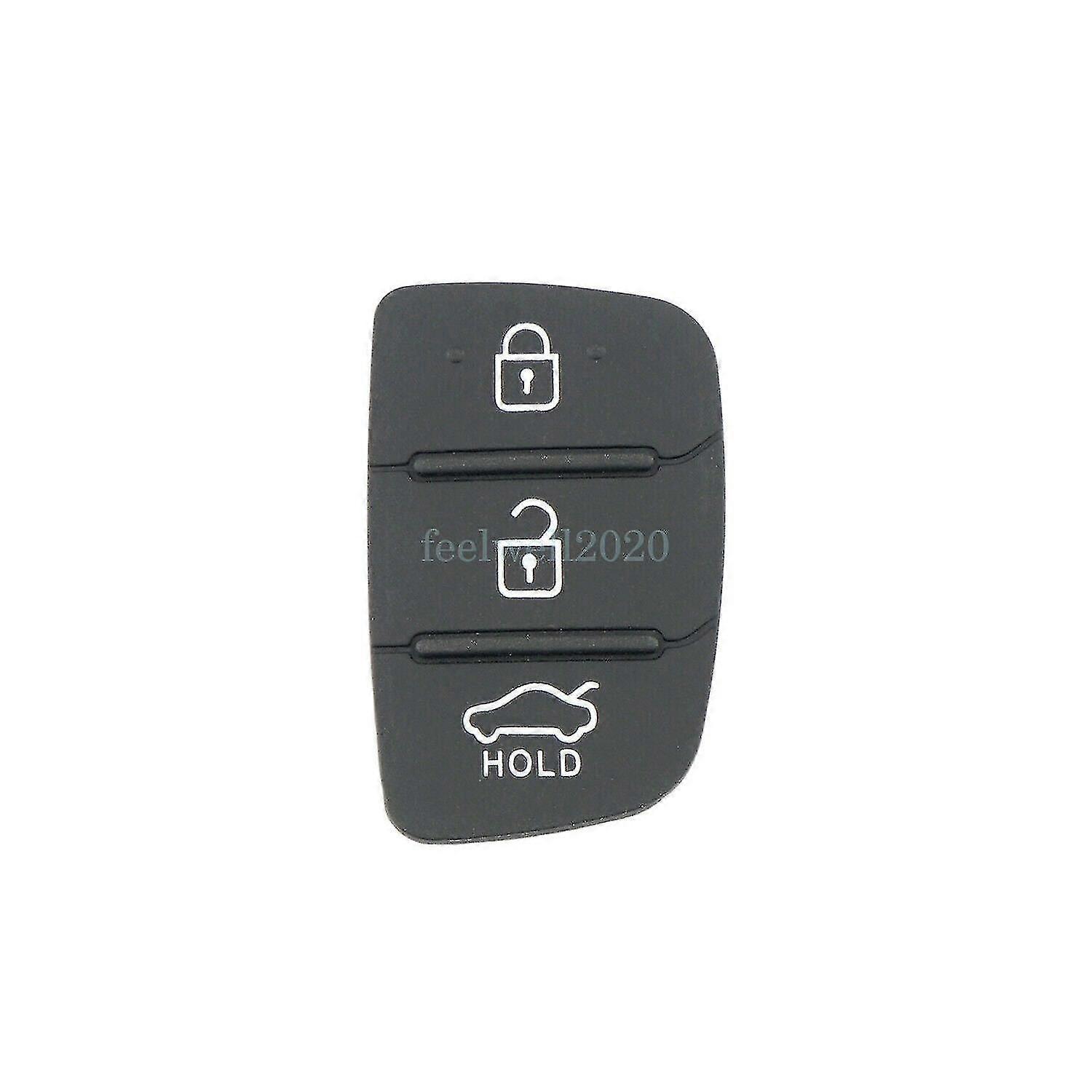 For Hyundai Ix35 I20 Tucson 3 Button Car Remote Key Fob Case Rubber Pad Insert