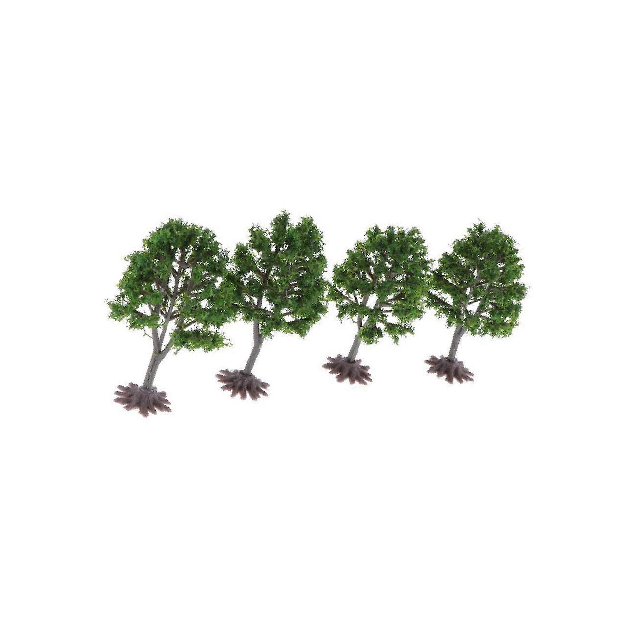 4Pcs Tree Model Layout Diorama Architecture Landscape Sand Table DIY Green