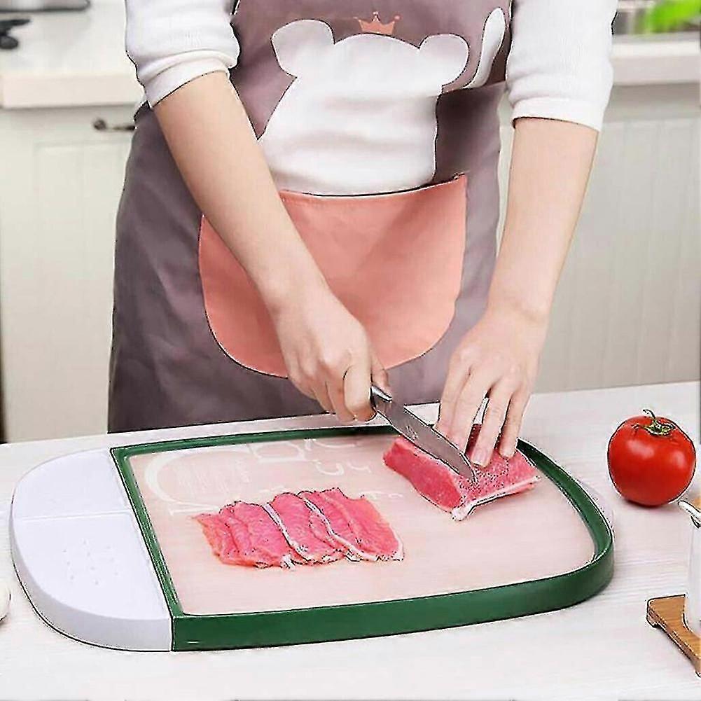 Multifunction Double-sided Cutting Board Anti-microbial Cut Drain For Home Kitchen