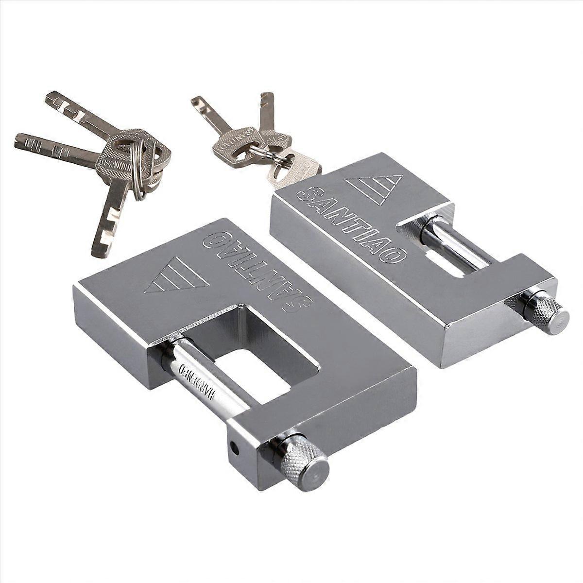2PCS Multifunctional Padlock Keyed Padlock Waterproof Antirust
