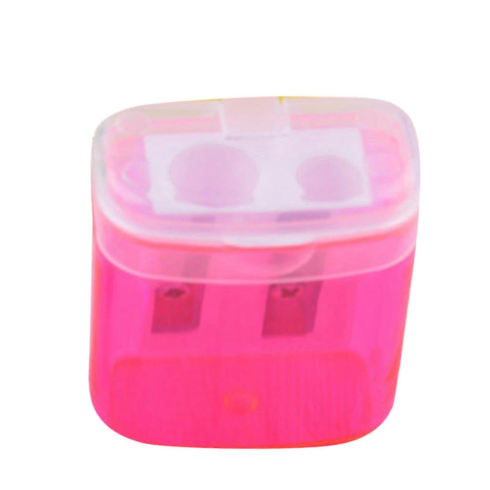 Two-hole Pencil Sharpener, Rotating Planer Sharpener, Student *2PCS