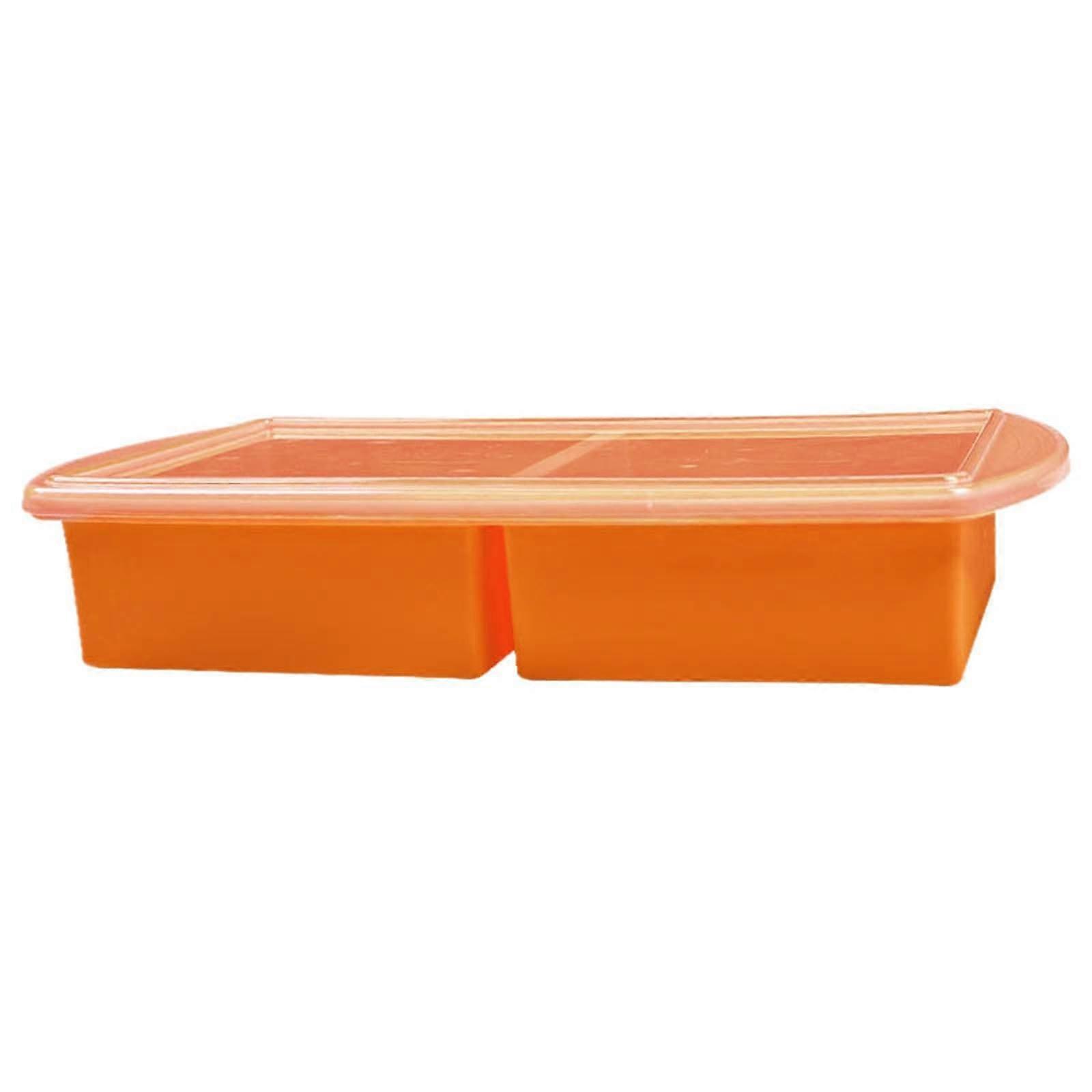 PressType Silicone Ice Cube Trays Model B Large With Lid Ice Moulds For Freezer Food Storage