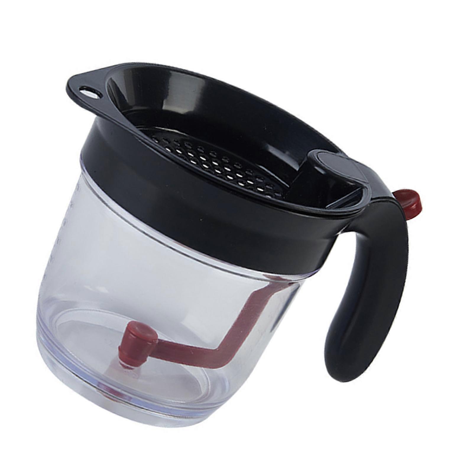 Efficient Oil and Soup Separator Fat Separator with Strainers Convenient Gravy Greases Separator Practical Kitchen Tool Multicolor