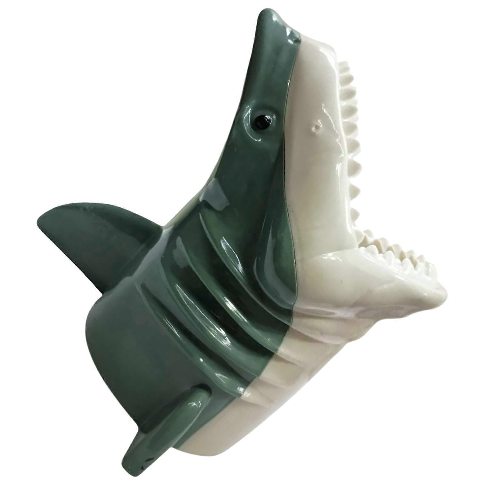 Funny Shark Shape Popcorns Bucket Cartoon Candy Container Serving Box For Halloween Movie Night Gift for Game Lover Multicolor