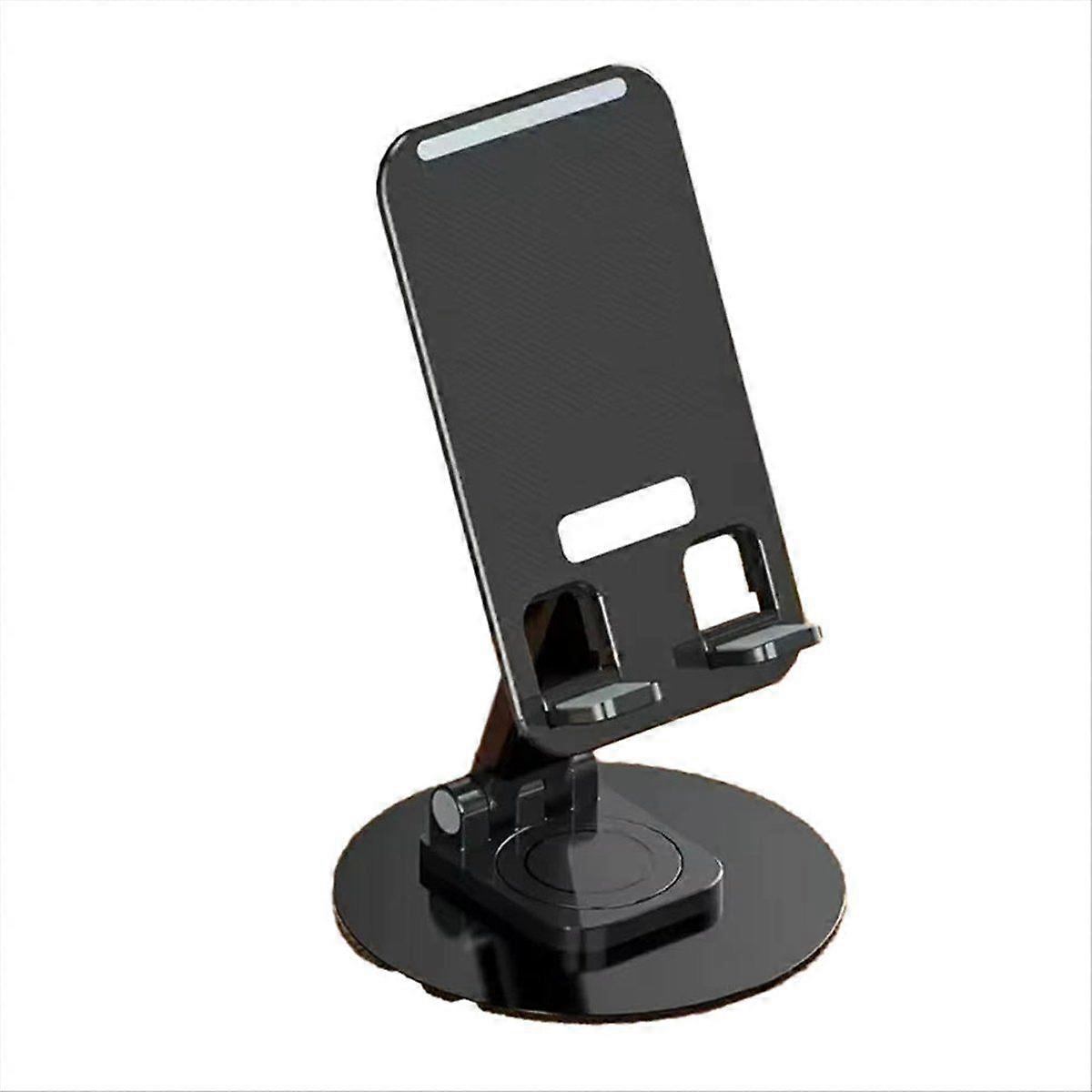 Portable 360 Rotation Phone Tablet Holder Height Adjustable Desktop Lazy Stand ABS Aluminum Alloy