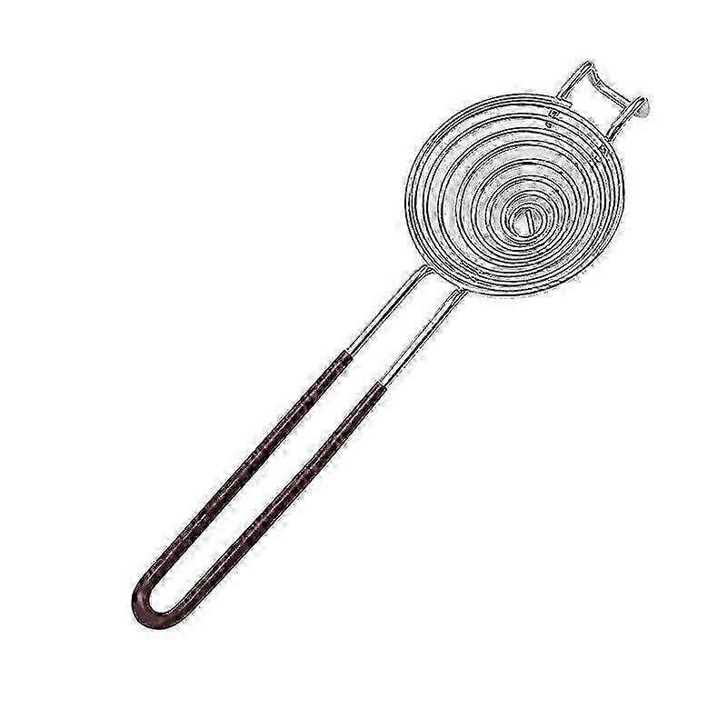 Egg White Separator Spiral Shape with Long Handle 304 Stainless Steel Food Grade Egg Yolk Filter for Kitchen
