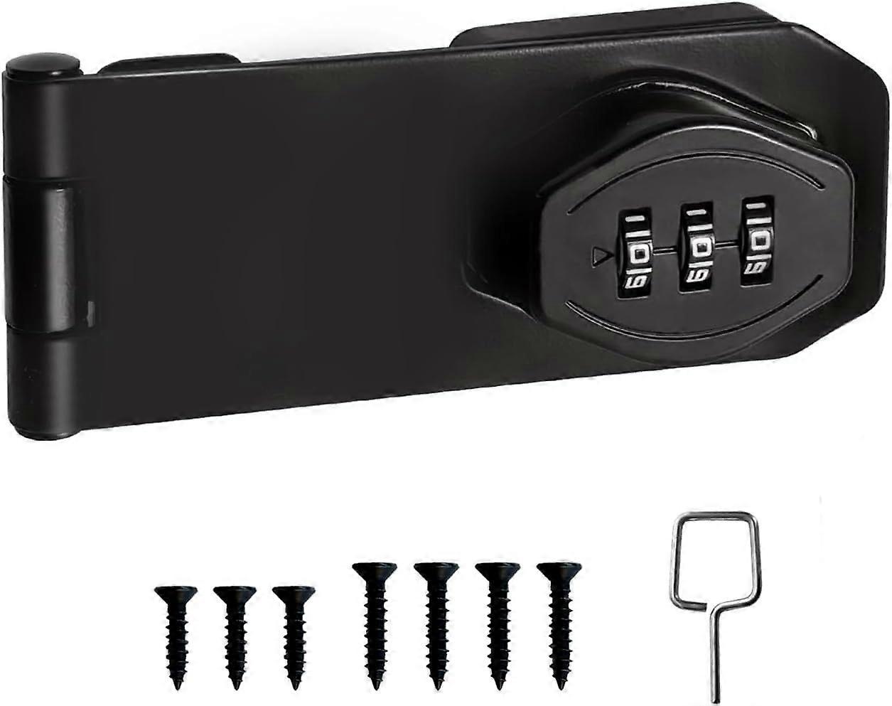 Household Cabinet Password Lock, Privacy Lock, Mechanical Password Rotating Buckle Lock 4 inches, Used for Warehouse, Garden, Mailbox, Office Filing C