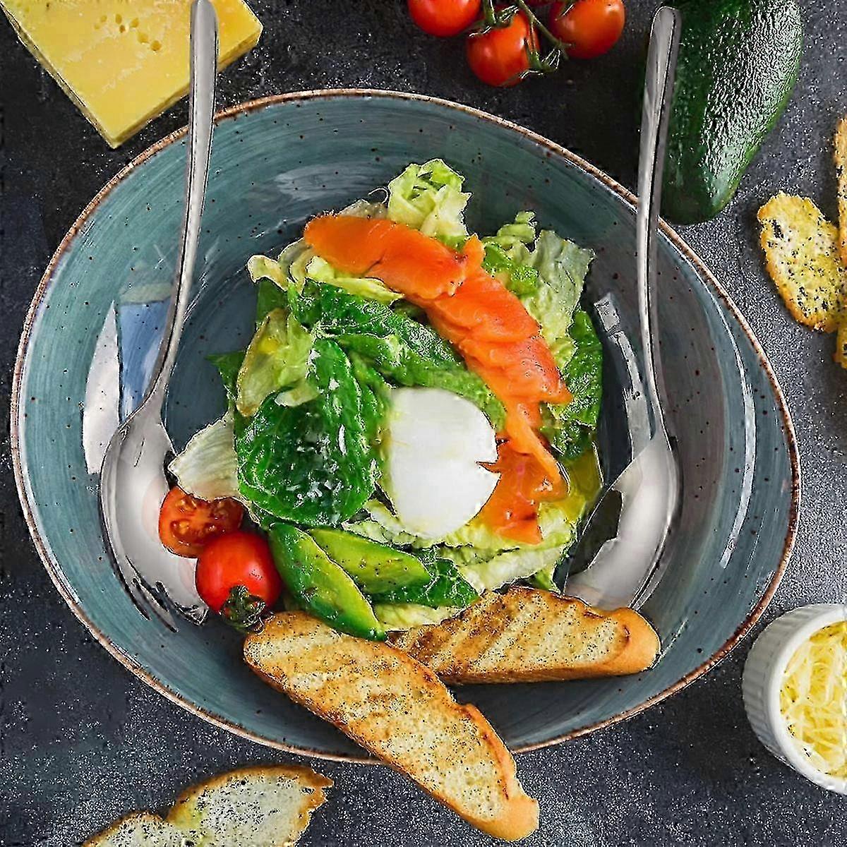 304 stainless steel single handle salad fork, spoon 2025