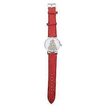 1 PC Frauen Uhr Mode Xmas Muster Armbanduhr Dekorative Uhr Studenten Uhr