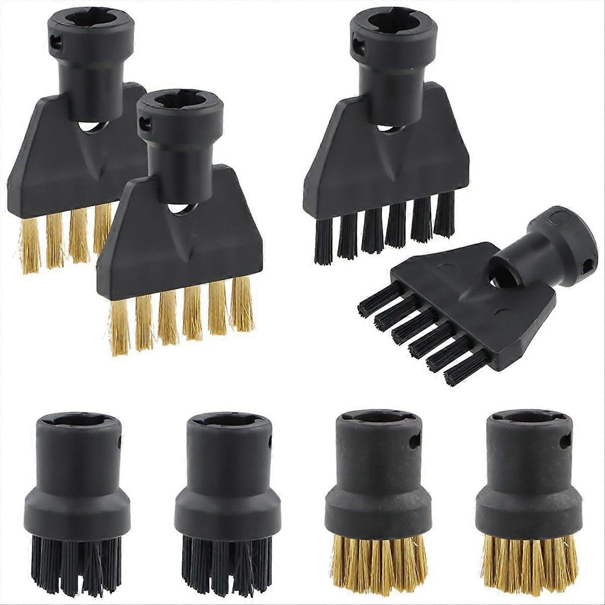8PCS Steam Nylon Brass Wire Brush Tool Nozzles for SC1 SC2 SC3 SC4 SC5 SC7 CTK10 CTK20 Steam Cleane