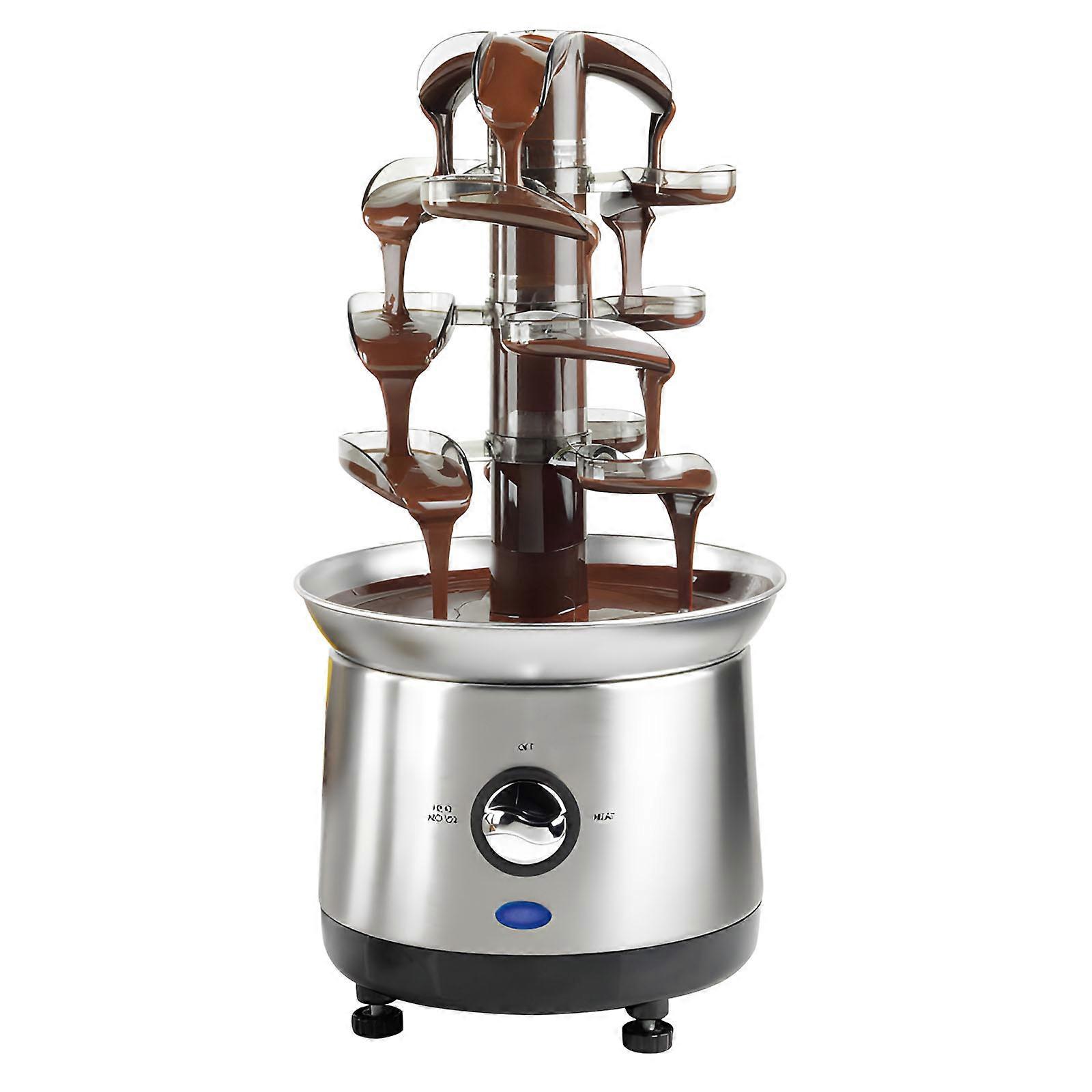 Automatic Melting Tower Chocolate Waterfall Machine Electric Chocolate Fondue Fountain Machine For Dessert Lovers Multicolor