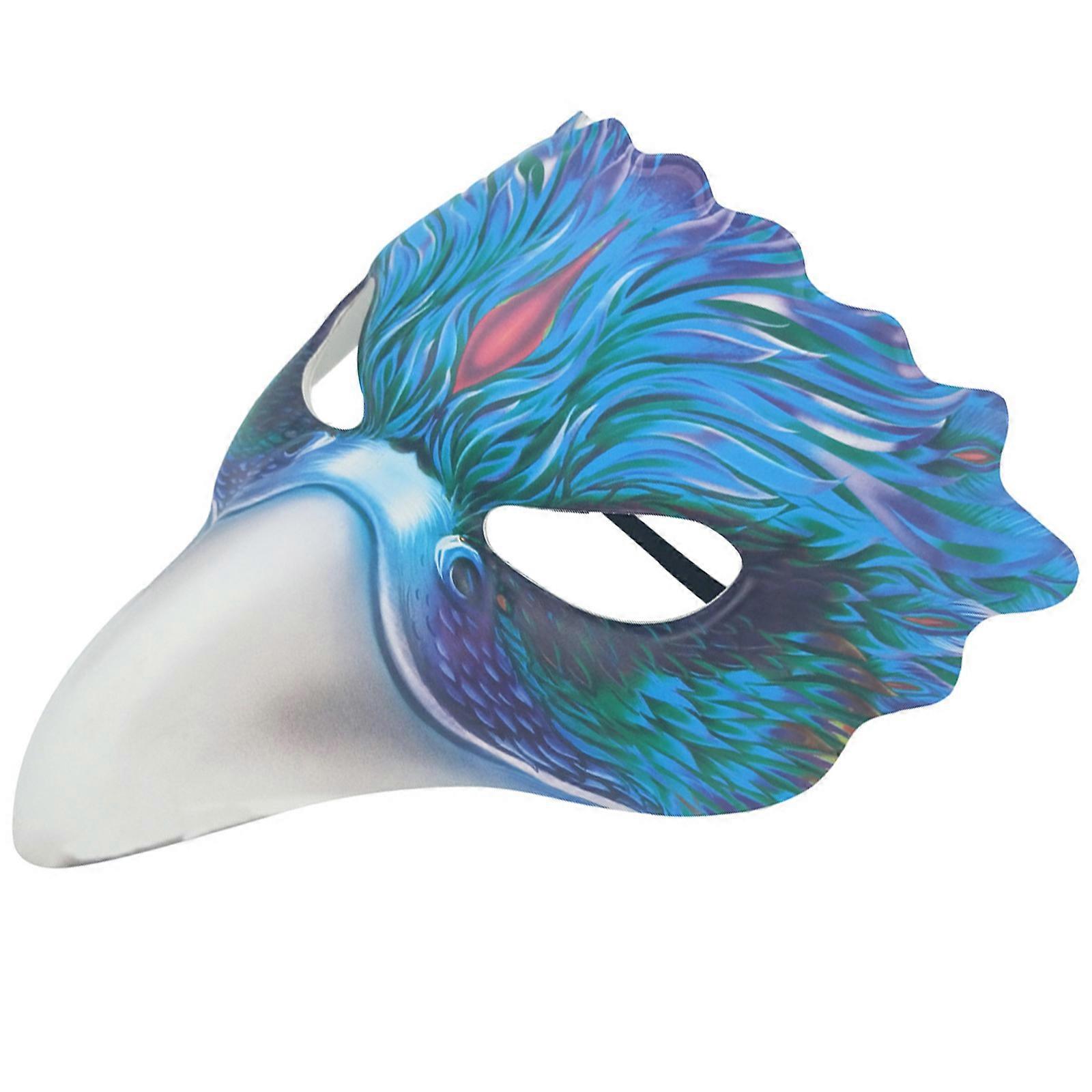 Stylish Bird Animal Carnivals Mask Soft EVA Fabric Halloween Parties Accessory For Theme Event Multicolor