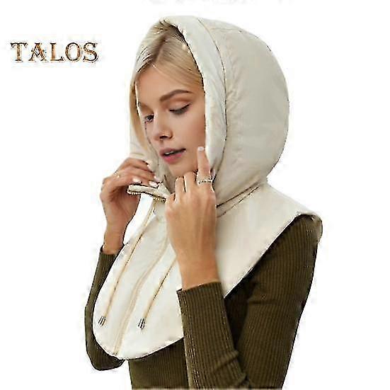 Winter Balaclava for Men with Ultralight Down Hood and Zipper Closure