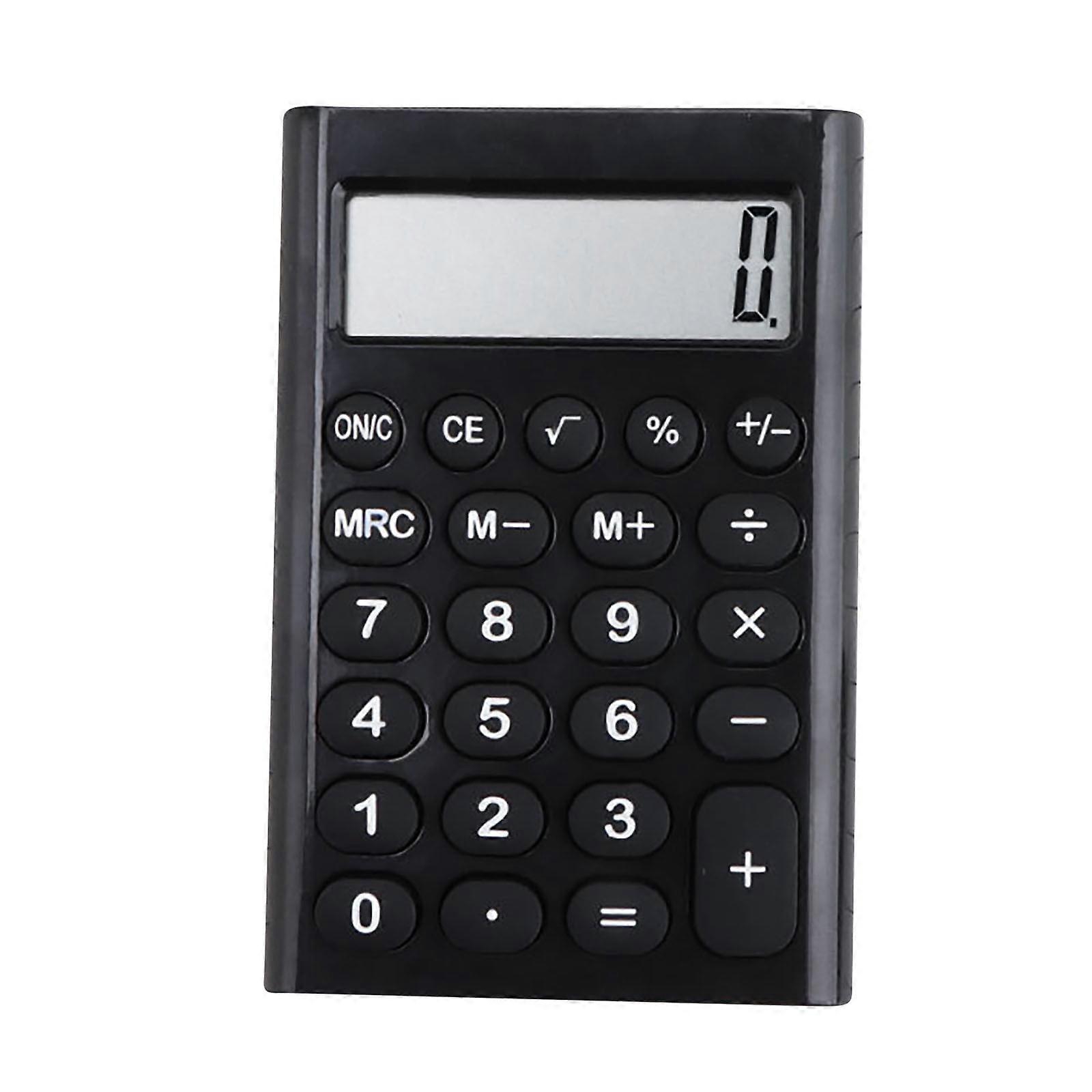 Harliver 8-Digit Pocket Calculator with Large LCD, Solar & Battery Power, Tax Function – Compact Desktop Calculator for Office, School, Business –