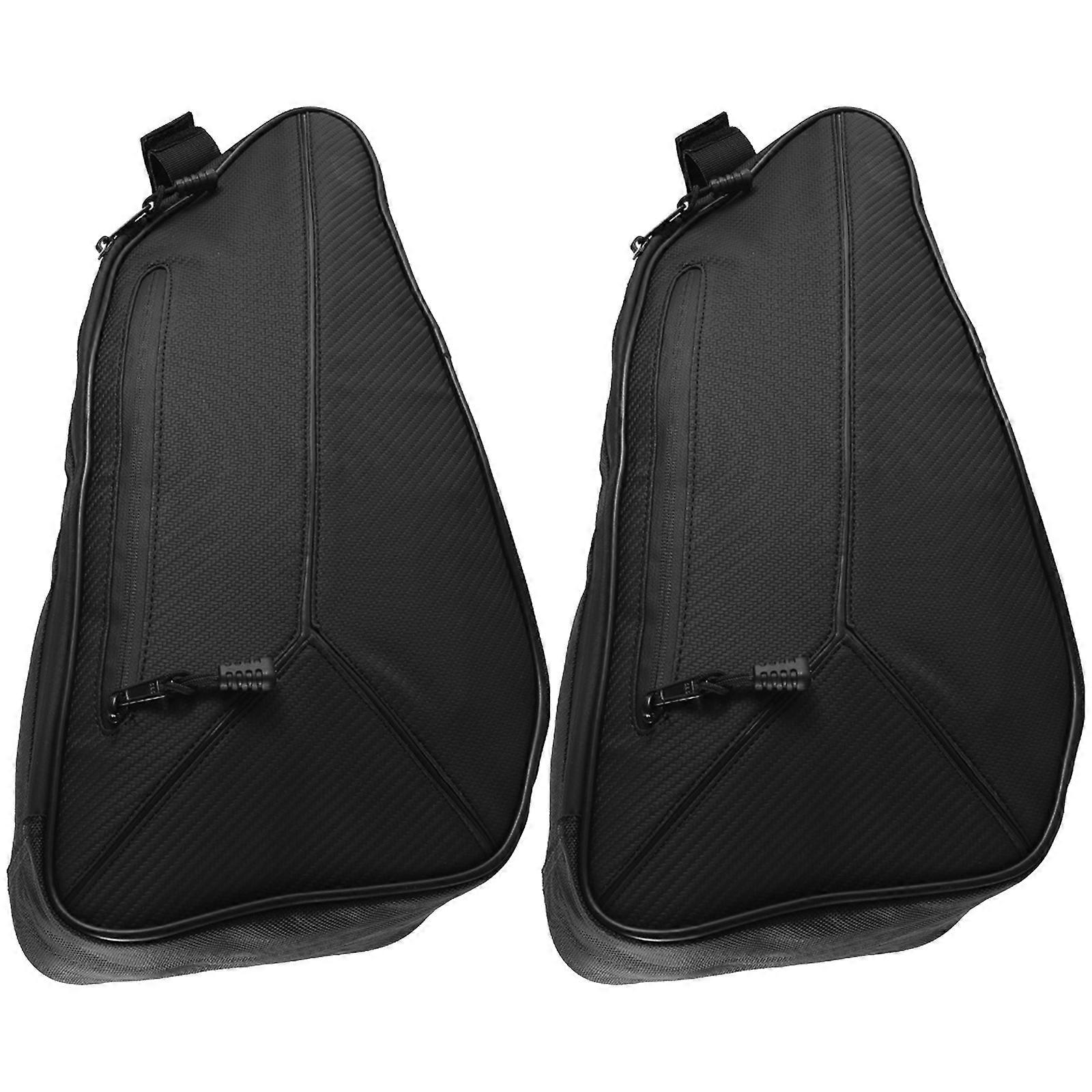 Pack of 2 Tear Proof Vehicle Waterproof Zippered Side Panel Door Organizers Pouches Storage Solution Suitable for SL LE Multicolor