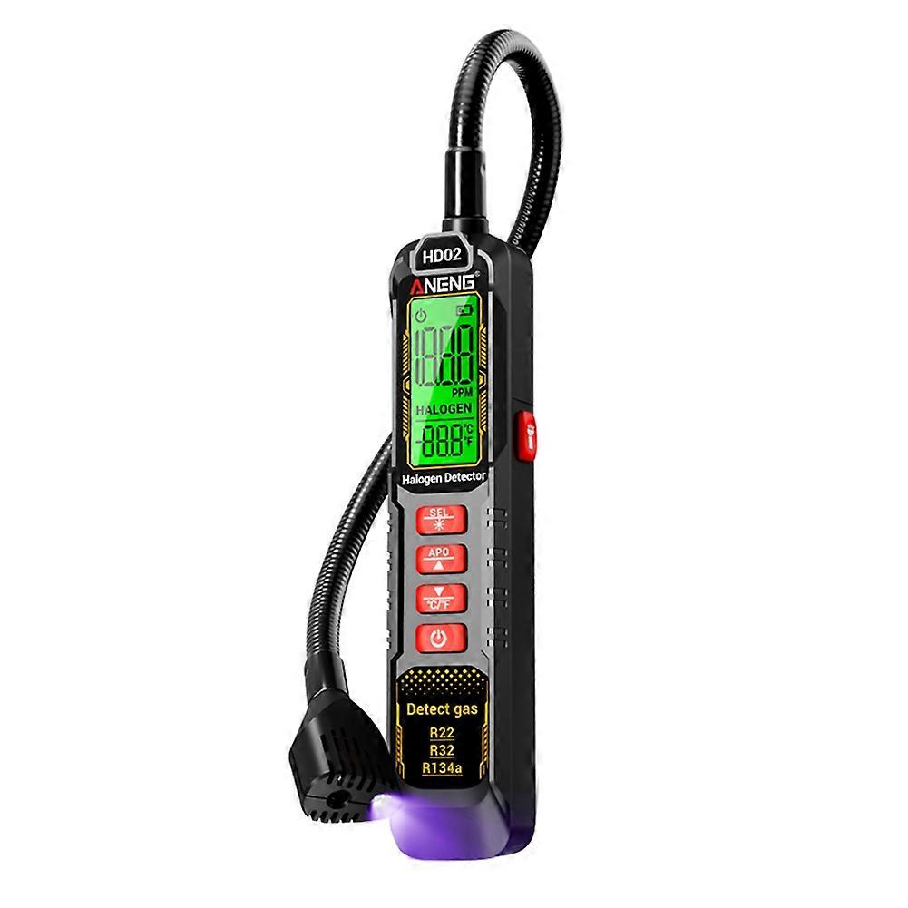 ANENG HD02 Halogen Leak Detector R22/R32/R134a Gas Detector Analyzer Rechargable Refrigerant Gas Air Conditioning Tester Tool