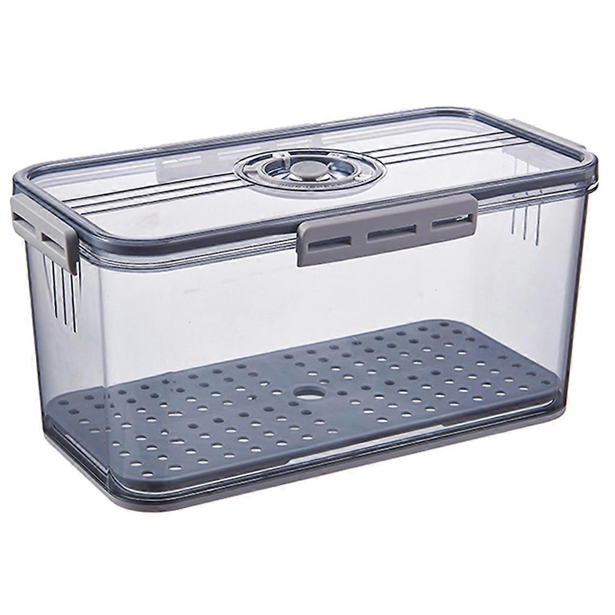 Sealing Bread Box Food Grade Food Storage Container with Snap Time Recording Bread Vegetable Fruit Baskets Storage Box