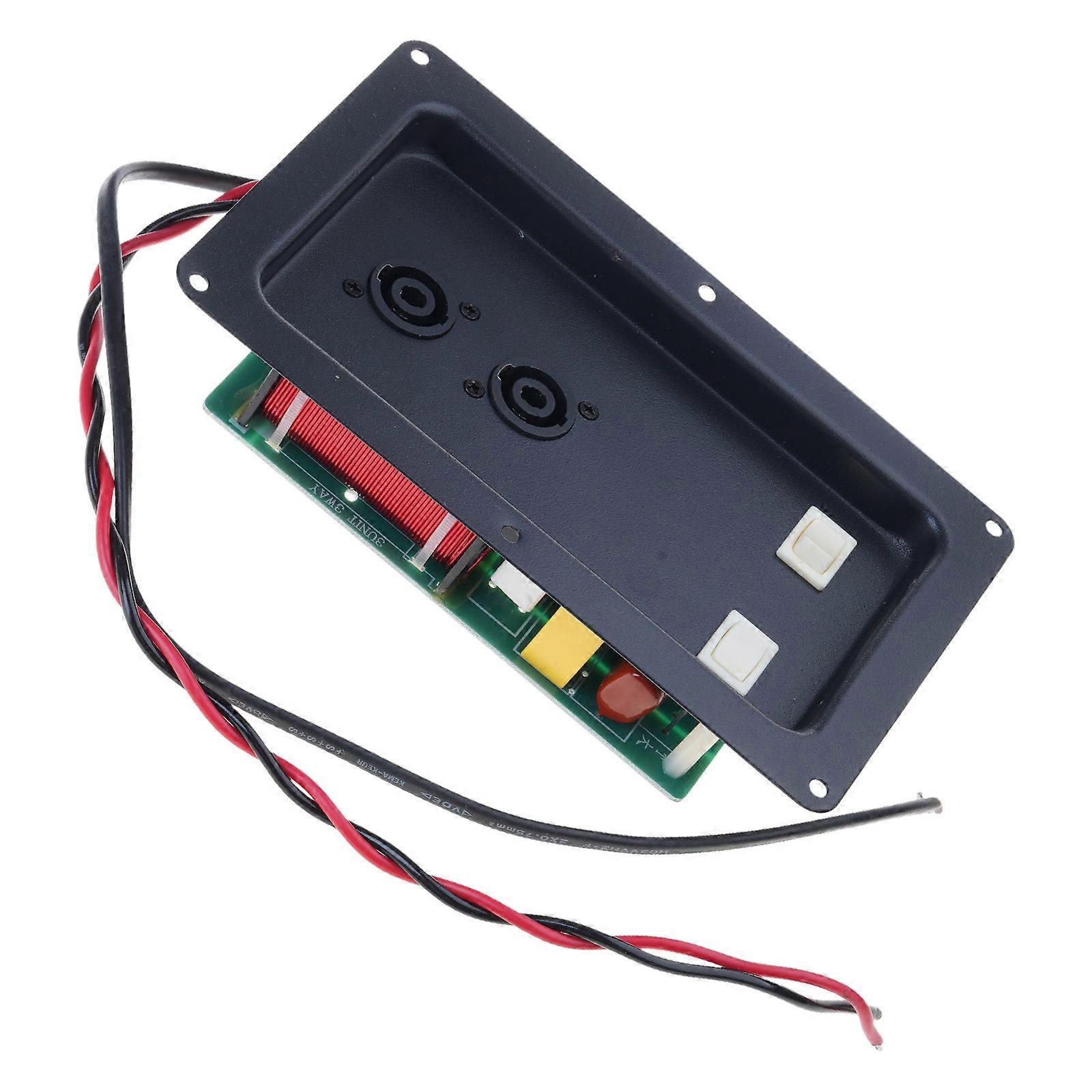 450W Adjustable Treble/Bass Frequency Divider Distributor 2-Way Speaker Audio Crossover Filters Multicolor