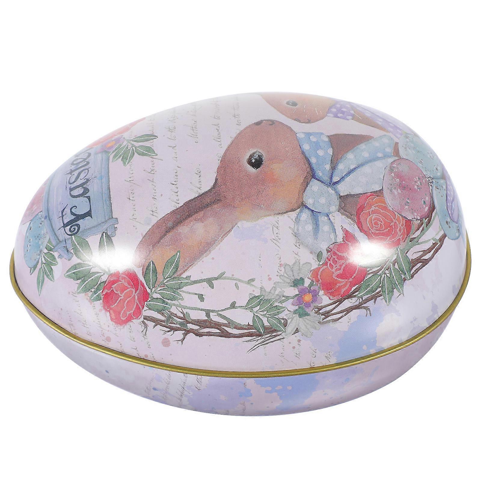 Easter Candy Box Easter Egg Shaped Candy Box Tinplate Party Favor Box Easter Treats Container