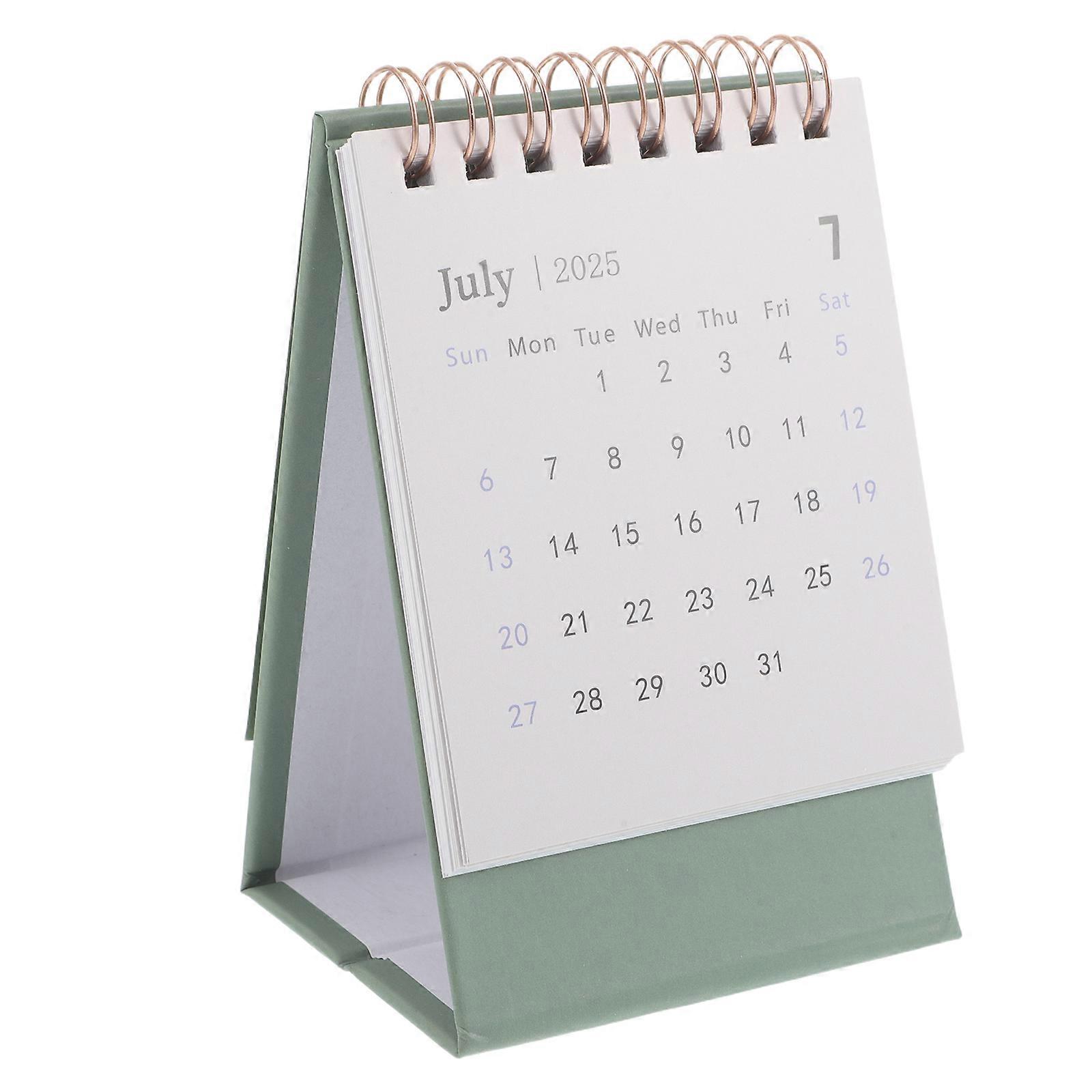 2026 Mini Desk Calendar Standing Flip Calendar for Monthly Planning