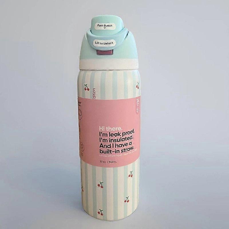 Butelka na wodę Cherrys FreeSip o pojemności 32 uncji na imprezę urodzinową Owala, NOWOŚĆ 2025 B