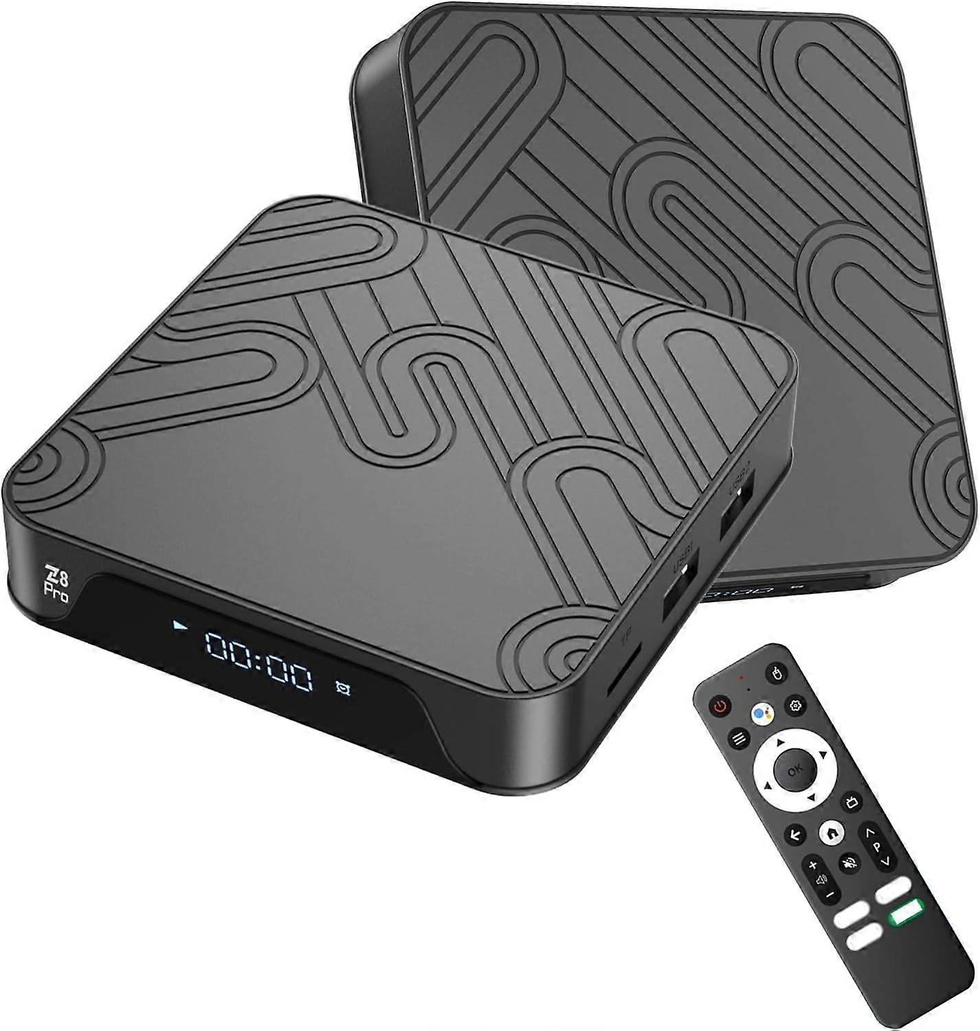 TV Box Z8 Pro Android 10/12, 2 GB RAM/16 GB ROM, built-in 2.4GHz+5GHz WiFi and BT5.2, quad-core 64-bit 4K HDR