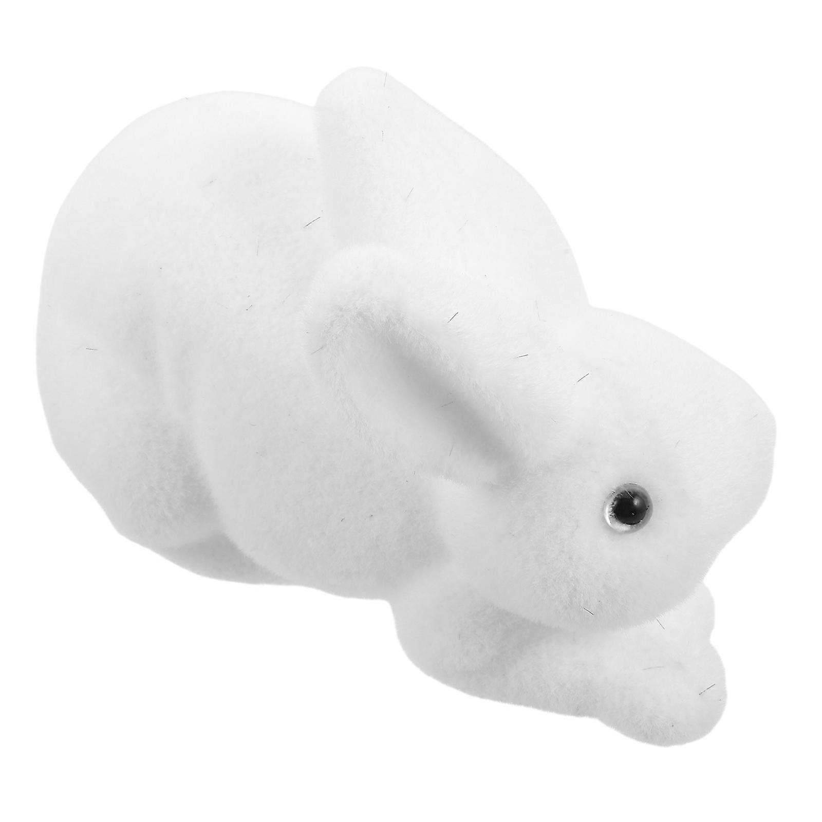 Easter Bunny Craft Foam Rabbit Ornament for Decoration White Small Rabbit