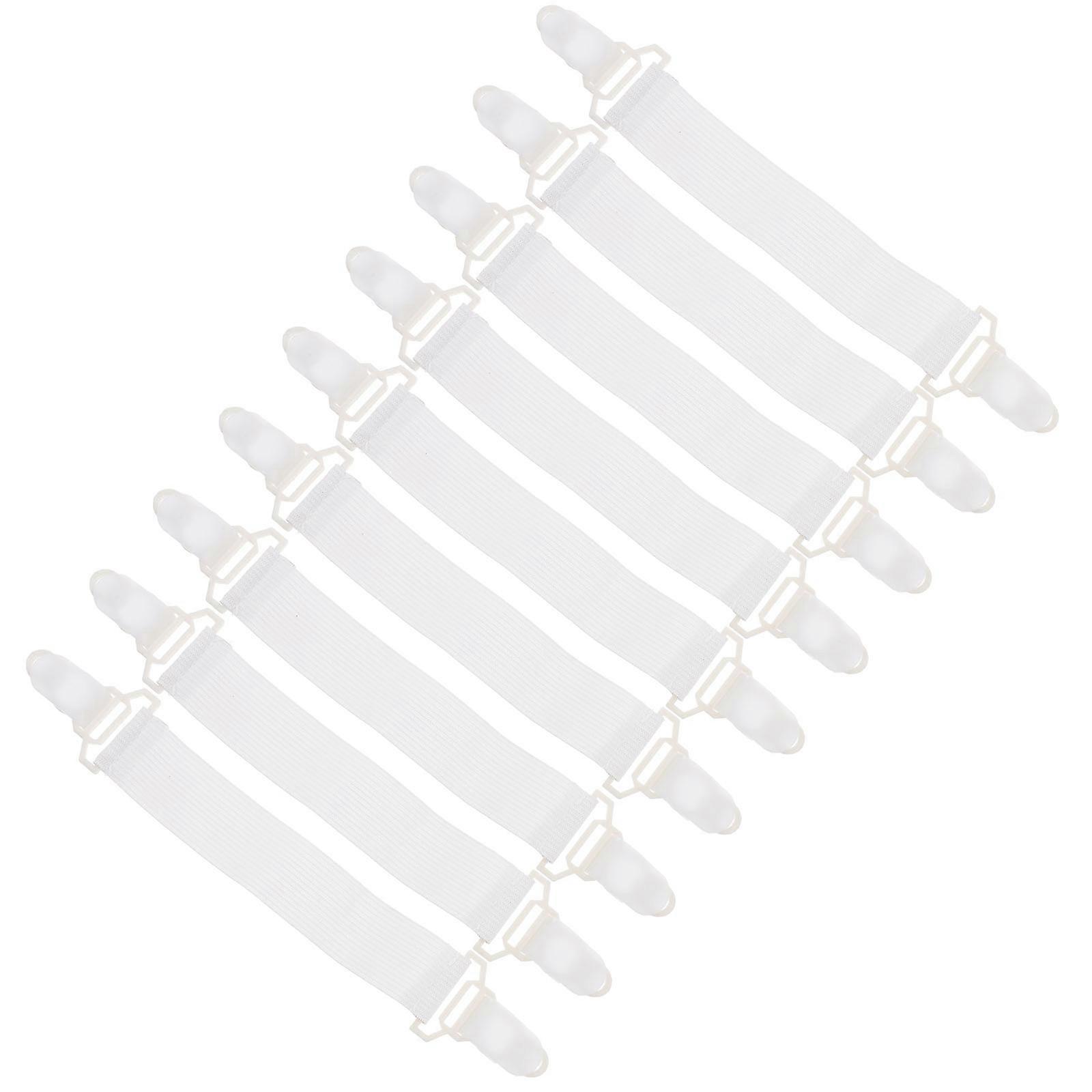 Bed Sheet Grippers Adjustable Bed Sheet Clips for 16Pcs Elastic Hold