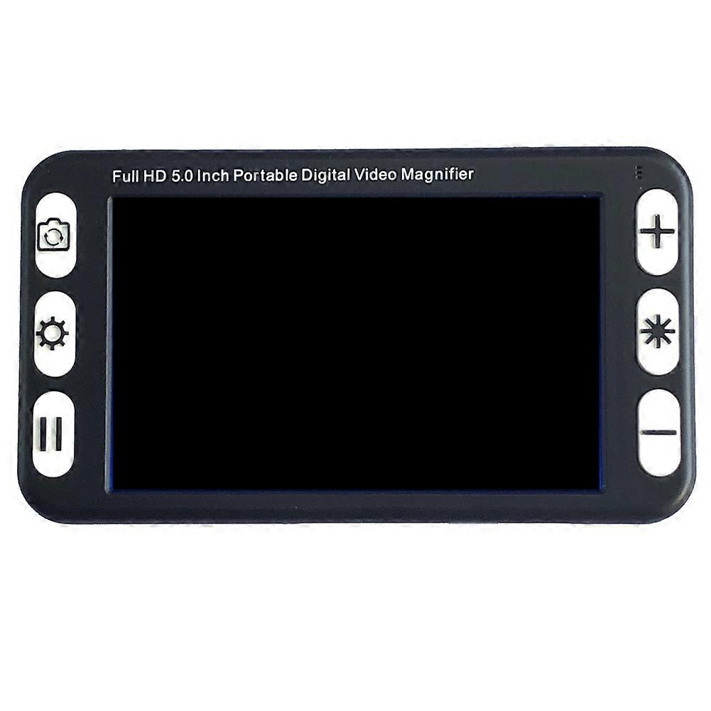 5inch LCD Display Portable Magnifier Low Vision Video Magnifier Electronic Reading Aid, Digital Video Magnifier EU Plug